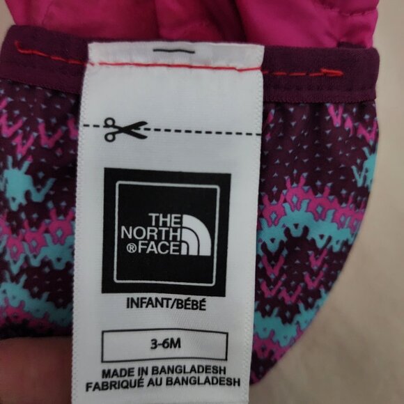 Baby Girls North Face Jacket Reversible 3-6m - Picture 4 of 5